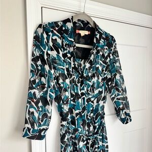 Ted Baker London Colour By Numbers Elbera Crane midi dress